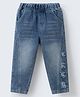 Mark & Mia Full Length Cut & Sew Washed Denim Jeans - Blue