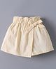 Mark & Mia Cotton Above Knee Length Solid Skorts - Beige