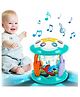 Kidology Rotating Pacific Drum Toy Baby Musical Toys Light Up Projector Infant Tummy Time Sensory Toddler Toy