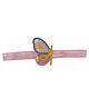 Aye Candy Butterfly Designed Beads Embellished Headband - Pink & Green