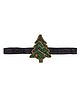 Aye Candy Christmas Tree Beaded Bejewelled Headband - Green