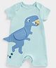 Mothercare Half Sleeves Dinosaur Printed Romper - Blue