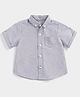 Mothercare Half Sleeves Solid Shirt - Navy Blue