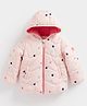 Mothercare Full Sleeves Polka Dots Printed Hooded Jacket - Multi Colour
