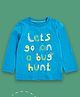 Mothercare Cotton Full Sleeves Typography Printed Tee - Blue