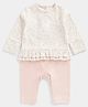 Mothercare Full Sleeves Floral Printed Bunny Patch Detailed Romper - Multi Colour