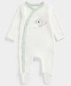 Mothercare Half Sleeves Animal Printed Romper - White