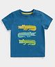 Mothercare Half Sleeves Dinosaur Printed Tee - Blue