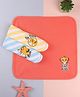 Babyhug Disney Interlock Knit Hand and Face Towels Lion King Prints L 29 x B 29 cm Pack of 3 - Coral & Yellow