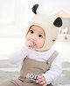 Ziory Wool Animal Designed Knitted Cap - Beige-  Diameter 45-50 Cms