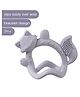 b.box Silicone Wrist Teether Fox - Soothing Relief for Teething Babies - Easy Grip & Safe Design - Peony Purple