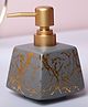 VONCASA Ceramic Grey Soap Dispenser(320 ml)
