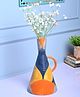Voncasa Striped Sophistication - Multi-Color Asymmetrical Vase
