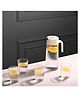 VONCASA Transparent Glass Lemon Set of 5 - Refreshing Simplicity  (Glass 450ml and Jar 900ml)