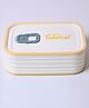 VONCASA Cream Rectangle Lunch Box - 580 ML