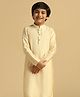 KISAH Full Sleeves Solid Kurta - Cream