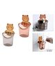 COZY VIBES Mist Multipurpose Wall Mount Toothbrush Holder Cup. ABS Plastic Easy Installation. No Nails No Drills. Teddy Bear Toothbrush Holder  - PACK OF 1 - COLOR MAY VARY
