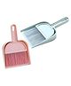 COZY VIBES Mini Dustpan and Whisk Broom Set, 2-in-1 Cute Helper Cleaning Set Multi-Functional Cleaning Tool with Hand Brush & Plastic Dust-Pan for Desk Housekeeping Computer Keyboard Desktop Car Table Pet Nest - PACK OF 1 - COLOR MAY VARY