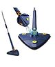 COZY VIBES 360° Rotatable Adjustable Triangle Cleaning Mop with Stainless Steel Long Handle Push-Pull Squeezing Cleaning Mop Dry & Wet Mop Floor Windows Ceiling - PACK OF 1 - COLOR MAY VARY