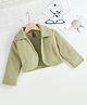 Enfance Full Sleeves Self Designed Jacket - Pista Green