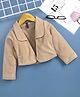 Enfance Full Sleeves Textured Jacket - Fawn