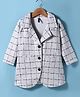 Enfance Full Sleeves Checked Jacket - White