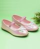 boyz n galz Shimmer Butterfly Applique Detailed Ballerinas - Pink