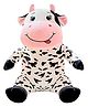 Tickles Sitting Cow Animal Soft Stuffed Plush Toy for kids Baby Girls & Boys Birthday Gifts (Color: Black & White Height 25 cm)