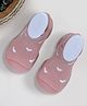 Infantso Forest Feet Anti-Skid Cotton Socks Shoes with Rubber Sole for Walking Babies & Toddlers - Pink