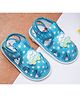 boyz n galz Polka Dots Printed & Bunny Applique Detailed Musical Sandals - Blue