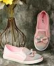 boyz n galz Shimmer Bow Applique Detailed Casual Shoes - Pink