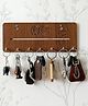 eCraftIndia   Designer 7 Hooks Wooden Keyholder