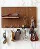 eCraftIndia   Multiutility 7 Hooks Wooden Keyholder with Shelf