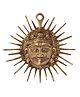 eCraftIndia   Smiling Surya Brass Wall Hanging