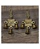 eCraftIndia   Brass Shubh Labh Hanging Bells Set