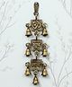 eCraftIndia Om Shubh Labh Brass Wall Hanging Bells