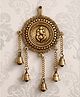 eCraftIndia   Lord Ganesha Decorative Brass Wall Hanging with 5 Bells