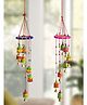 eCraftIndia   Set of 2 Handcrafted Decorative Wall/Door/Window Hangings With Bells Showpieces