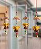 eCraftIndia   Set of 4 Handcrafted Decorative Lord Ganesha Wall/Door/Window Hangings with Bells Showpieces