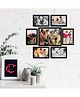 eCraftIndia Memory Wall Collage Photo Frame - Set of 7 Photo Frames for 6 Photos of 5