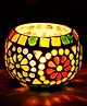 eCraftIndia Mosaic Glass Decorative Tea Light Holder/Diya