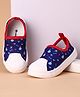 Cute Walk by Babyhug Slip On Casual Shoes With Airplane & Air Balloon Print - Navy Blue