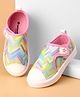 Cute Walk by Babyhug Velcro Closure Casual Shoes with Stripes  - Pink