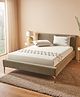 D Decor 100% Cotton Plains And Texture 180 TC King Bedsheet With 2 Pillow Covers - White