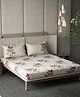 D Decor 100% Cotton Classical 145 TC Double Bedsheet With 2 Pillow Covers - Red