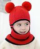 MOMISY Solid Soft Monkey Cap - Red