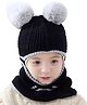 MOMISY Solid Soft Monkey Cap - Black