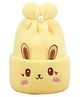 MOMISY Bunny Designed Soft Beanie Cap - Yellow