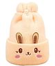 MOMISY Bunny Designed Soft Beanie Cap - Peach