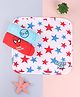 Babyhug Marvel Interlock Knit Wash cloth With Spider Man Graphics L 29 x H 29 cm Pack of 3 - White Light Blue Red